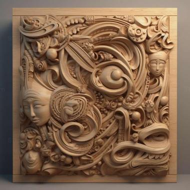 Patterns and decorations stl Desmoxytes 2 3d model